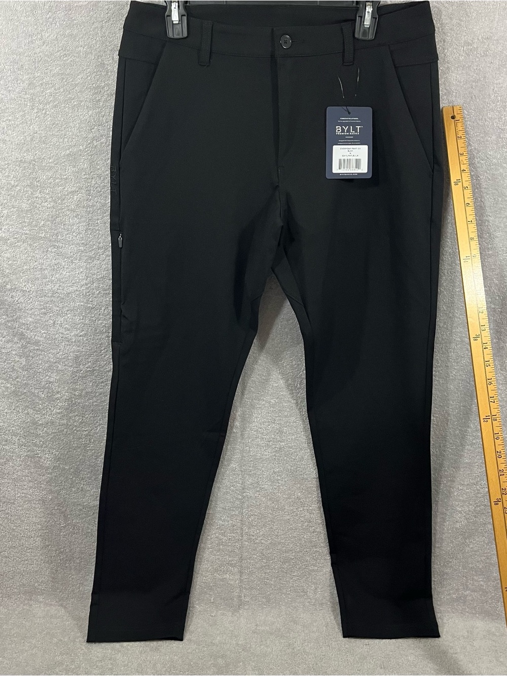 BYLT Everyday Pant 2.0 Mens 34x30 Black Stretch Performance NWT